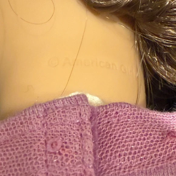 Pink Dress Doll with Gray Belt American girl doll like new retail $170 - Picture 2 of 8